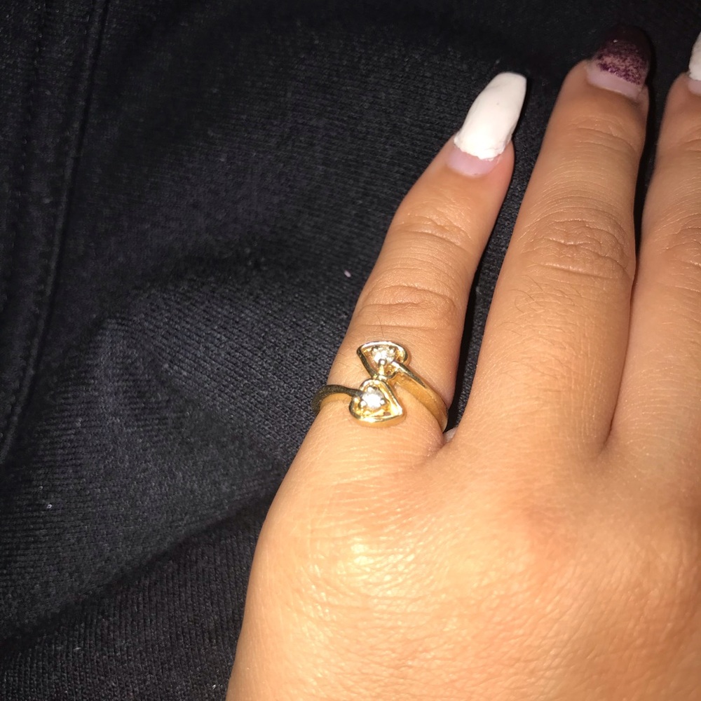 Gold pinky ring
